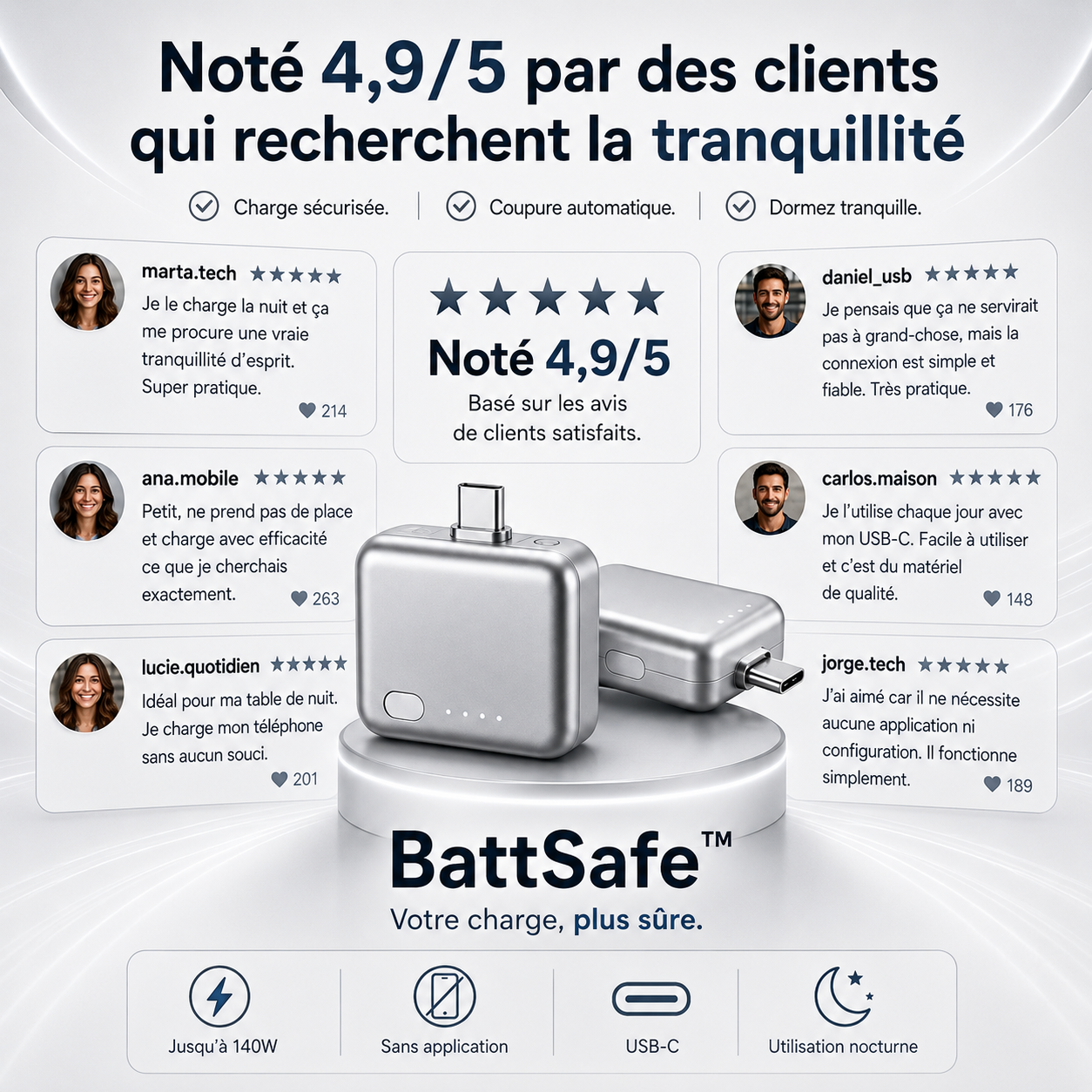 BattSafe™ Le Régulateur de Charge Intelligent