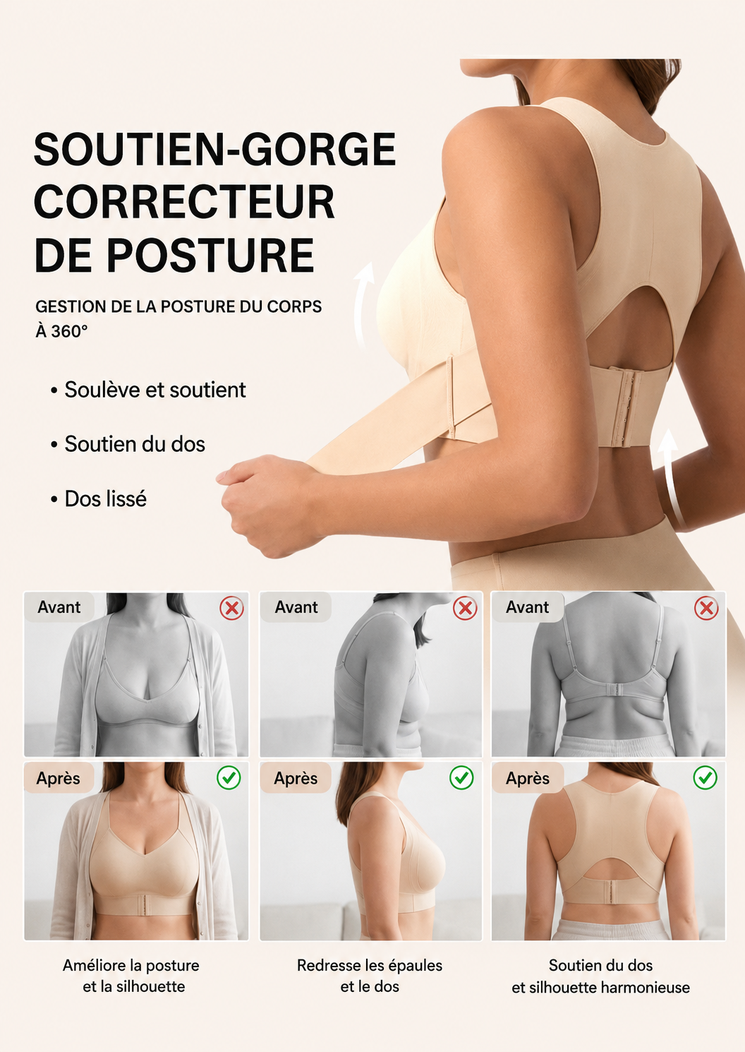 Safee™-Soutien-Gorge Correcteur de Posture